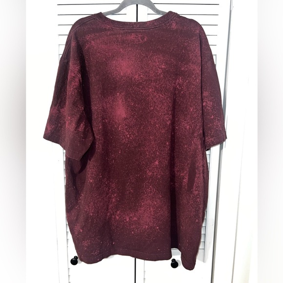 Carhartt Loose Fit Heavyweight Pocket Burgundy Bleached Sz 2XL Color: Port - Picture 4 of 10